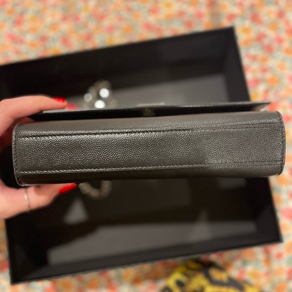 Saint Laurent Black Grain de Poudre Small Kate Crossbody - Picture 4 of 5